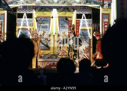 Viaggio cinese opera company esecuzione in China town, Bangkok Foto Stock