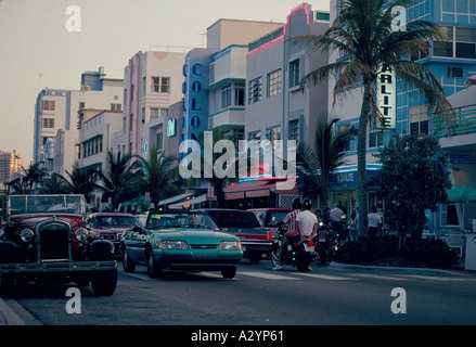 Ocean drive miami beach hotel Foto Stock