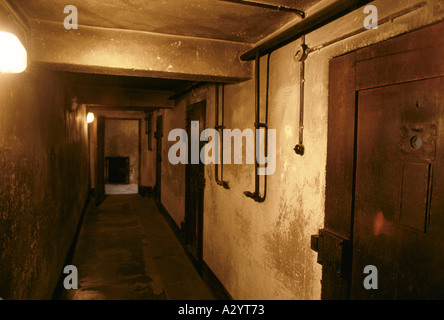 Primo camp interni, Polonia Auschwitz Foto Stock