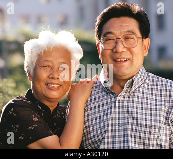 Il cinese coppia matura Foto Stock