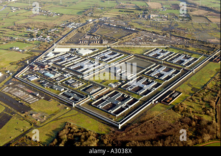 Vista aerea del Maze di prigione, Irlanda del Nord Foto Stock