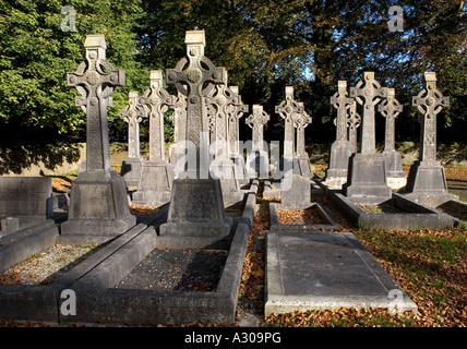 Cetic Croce nel cimitero Irlanda Foto Stock