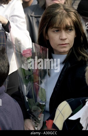 La regina madre i funerali del 5 aprile 2002 Foto Stock