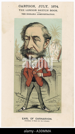 4 Henry Earl Carnarvon Foto Stock