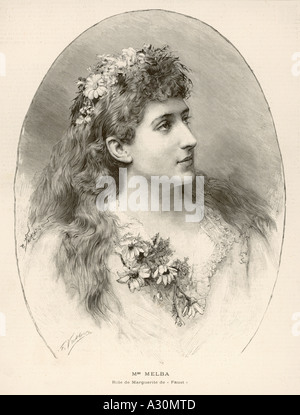 Nellie Melba Faust ruolo Foto Stock