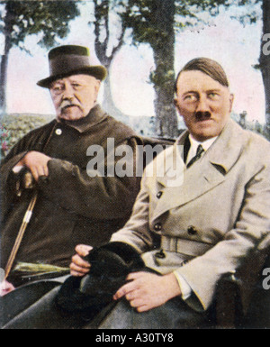 Hitler Hindenburg 1933 Foto Stock