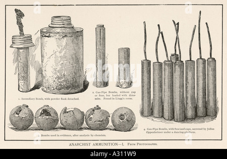 Chicago bombe anarchico Foto Stock