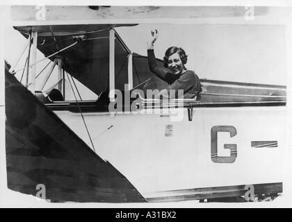 Amy Johnson nel suo piano Foto Stock