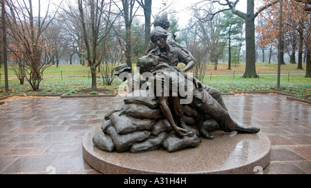 Delle donne del Vietnam Memorial a Washington DC, Stati Uniti d'America Foto Stock