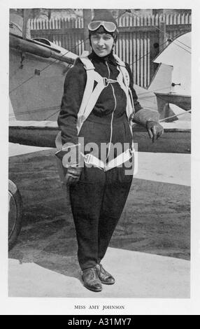 Amy Johnson Aviator Foto Stock