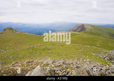 Cadair idris picchi e pendenze superiori Foto Stock