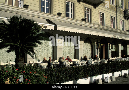 Caffé degli Specchi Unità d Italia Piazza Trieste Friuli Venezia Giulia Italia Foto Stock