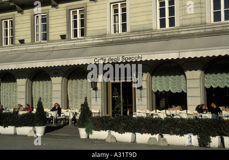 Caffé degli Specchi palace Unità d Italia Piazza Trieste Friuli Venezia Giulia Italia Foto Stock