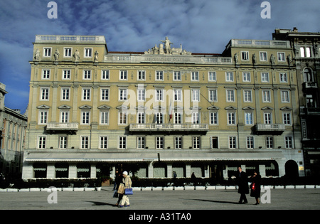 Caffé degli Specchi palace Unità d Italia Piazza Trieste Friuli Venezia Giulia Italia Foto Stock