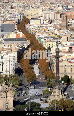 Las Ramblas, Barcelona Foto Stock