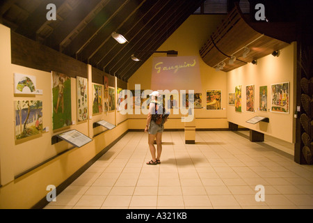 Paul Gauguin Centro Culturale Atuona Hiva Oa Marquesas Polinesia Francese Foto Stock