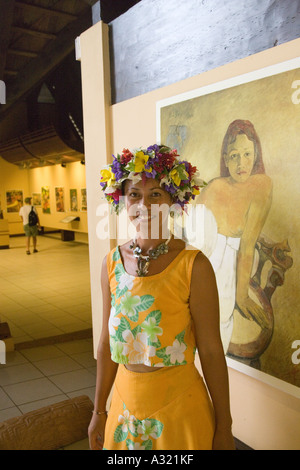 Paul Gauguin Centro Culturale Atuona Hiva Oa Marquesas Polinesia francese solo uso editoriale Foto Stock