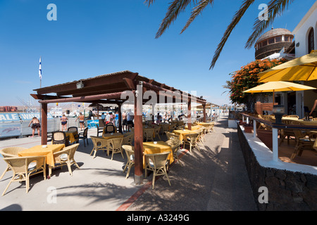 Ristorante Harbourfront, Caleta de Fuste, Costa Caleta, Fuerteventura, Isole Canarie, Spagna Foto Stock