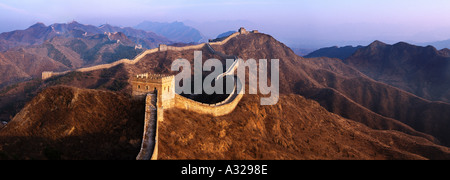 La Grande Muraglia della Cina vicino Pechino CINA Foto Stock