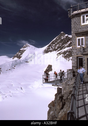 Sphinx stazione meteo e Osservatorio Meteorologico a Jungfraujoch, Svizzera Foto Stock