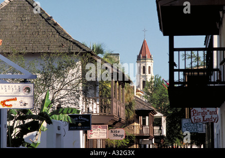 Elk223 1004 Florida St Augustine St George St Cattedrale di Sant'Agostino Foto Stock