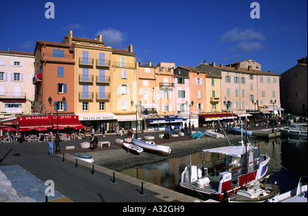 St Tropez porto nel sud della Francia Foto Stock