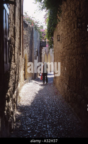 Rodi città vecchia di Rodi DODECONESE greca isola EUROPA Foto Stock