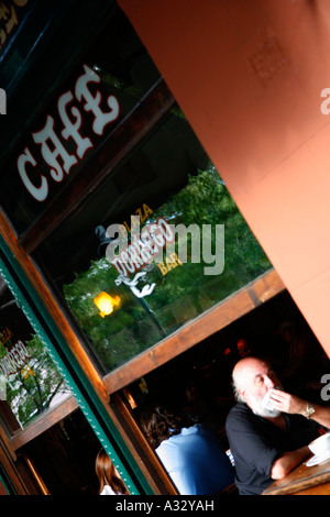 Doerrego cafe finestra Foto Stock