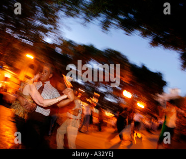 San Telmo tango giovane Foto Stock