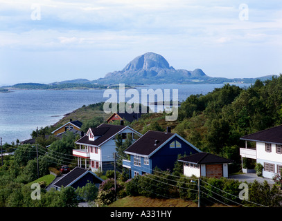 Il Skillbotnfjorden in Bronnoysund, Norvegia Foto Stock