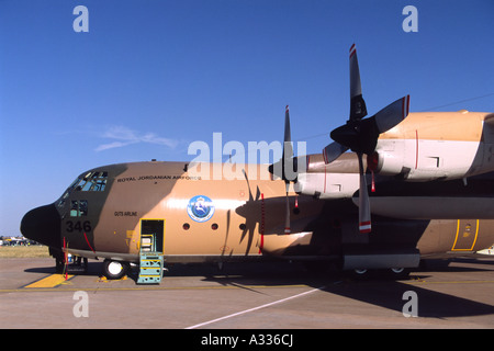 Lockheed C-130H Hercules gestito dalla Royal Jordanian Air Force. Foto Stock