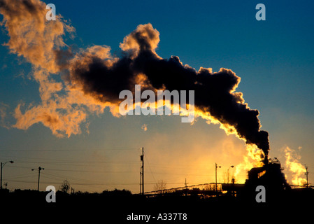 Ciminiere industriali D61 Foto Stock