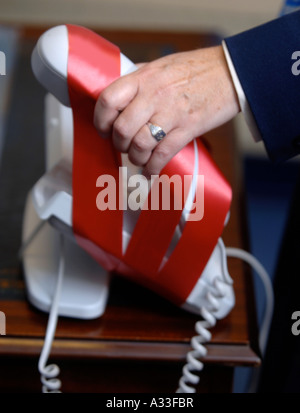 Illustrazione di stock di nastro rosso restrizioni su Small Business UK Foto Stock