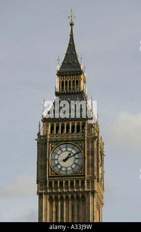 Chiusura del big ben case del parlamento Londra Inghilterra Foto Stock
