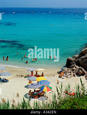 Francia COTE D AZUR PLAGE DE L ESCALET ST TROPEZ Foto Stock