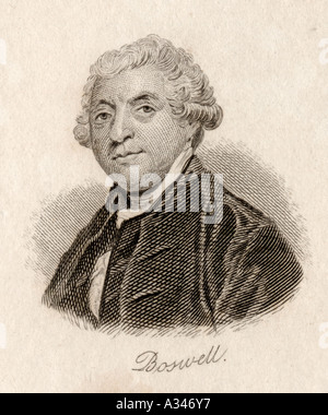 James Boswell, 9 Laird di Auchinleck, 1740 - 1795. Scottish biografo, diarist e avvocato. Foto Stock