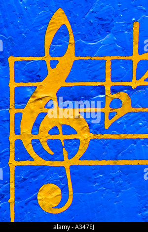 Note di musica illustrazione Foto Stock