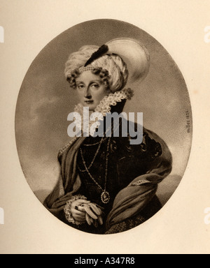 Maria Amalia di Napoli e di Sicilia, 1782 - 1866. Regina del francese come la moglie di Louis Philippe I Re dei Francesi. Foto Stock