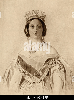 La principessa Alexandrina Victoria di Sax Coburg, Queen Victoria, 1819 - 1901. Foto Stock