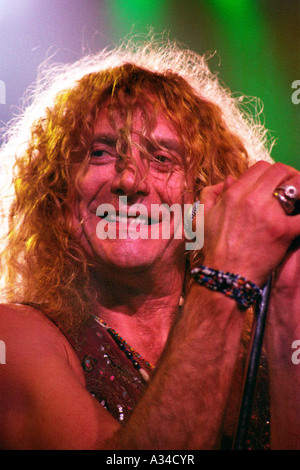 Robert Plant in concerto alla Brixton Academy di Londra, Inghilterra Foto Stock