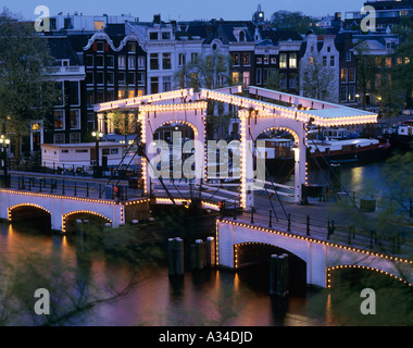 Skinny Bridge , Amsterdam , Olanda . Foto Stock