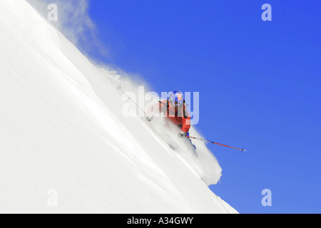 Il freeride, Austria, Alpi Foto Stock