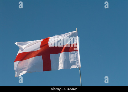 Bandiera inglese bandiera dell'Unione di St George England OMERO SYKES Foto Stock