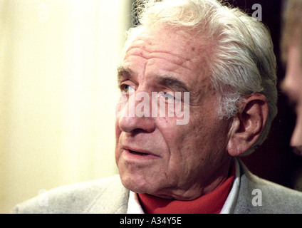 Leonard Bernstein musical americano il compositore e direttore Foto Stock