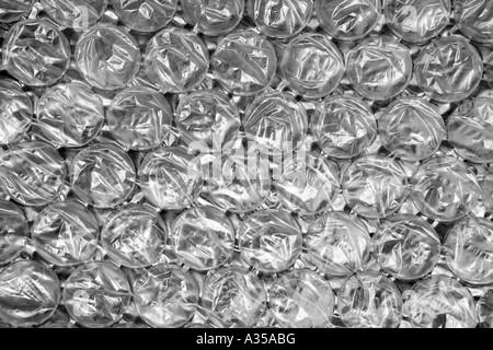 Bubble Wrap Close-up Foto Stock