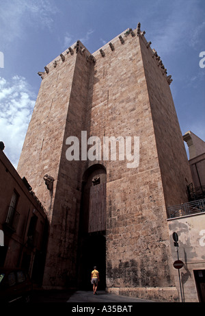 La Torre dell'Elefante a Cagliari Foto Stock