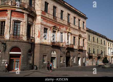 Piazza Eleonora d'Arborea a Oristano Sardegna Occidentale Foto Stock