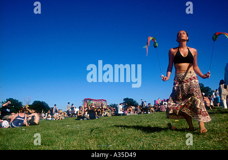 La Cannabis festival in Brockwell park Brixton Londra Foto Stock