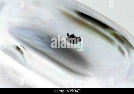 Inverso di iMac trasparente il mouse del computer UK Foto Stock