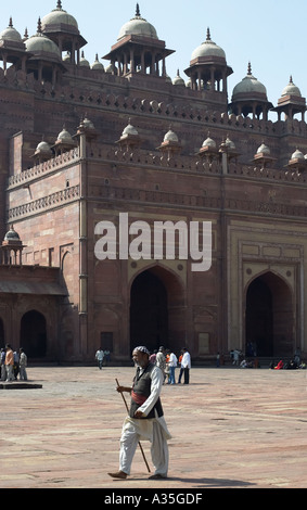 Parte di Jami Masjid moschea al Fatehpur Sikri in Utta Pradesh regione dell India Foto Stock